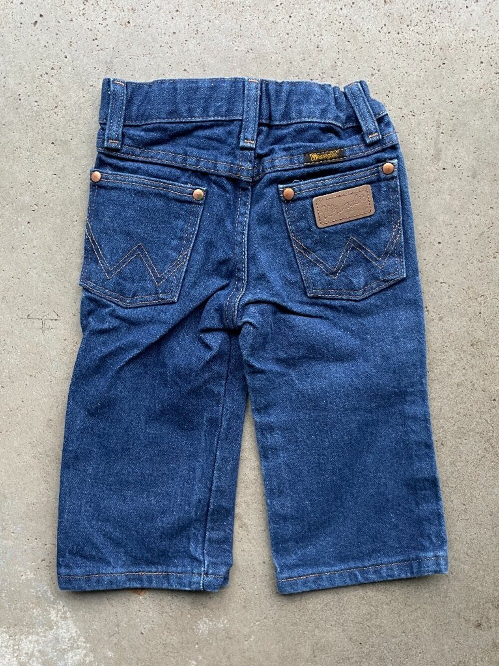 Vintage Wrangler Kids Jeans 1T Regular Toddler Boys Blue Cowboy Cut 13MWZJP